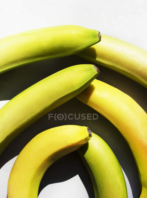 Überblick über die Anordnung von Bananen — Stockfoto
