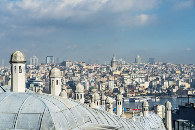 Turchia, Istanbul, EuropaIstanbul dalla moschea Suleymaniye — Foto stock