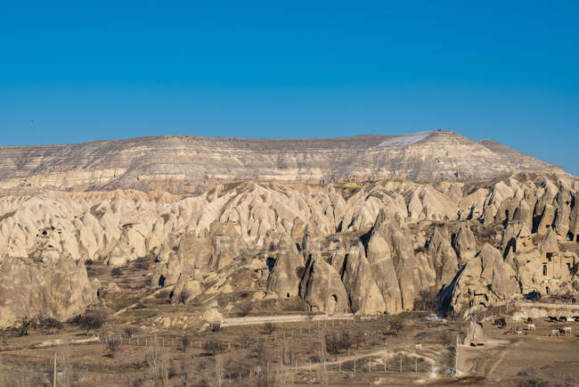Turquía, Capadocia, Goreme, Formación volcánica de piedra - foto de stock