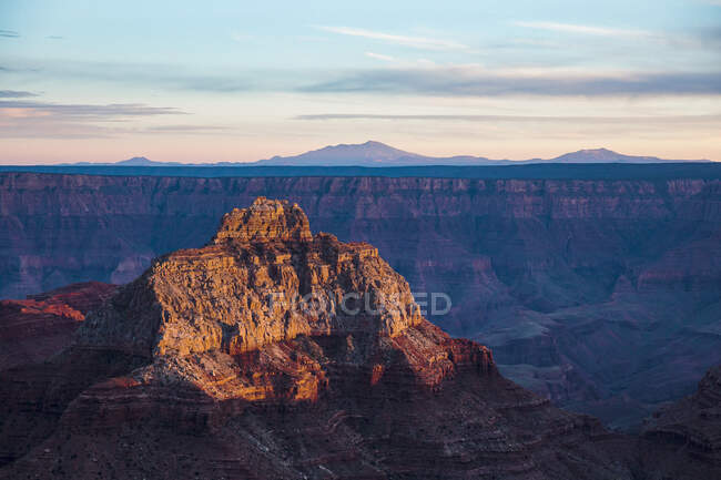 EUA, Arizona, Grand Canyon National Park North Rim ao pôr-do-sol — Fotografia de Stock