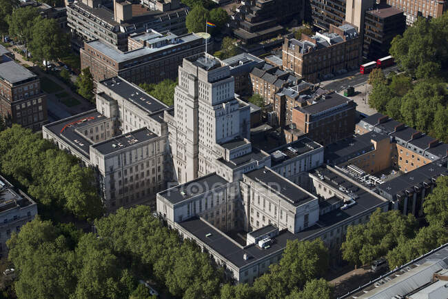 Großbritannien, London, Luftaufnahme des Senatsgebäudes — Stockfoto