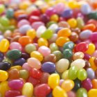 Gros plan sur les bonbons aux gelées multicolores, cadre complet . — Photo de stock