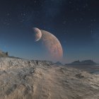 Alien planet surface — Stock Photo