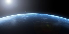 Platen Tierra vista desde el espacio - foto de stock