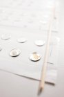 Close-up of equipment for allergy patch test. — Stock Photo
