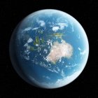 Planeta Tierra visto desde el espacio - foto de stock