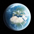 Planet Erde aus dem All gesehen — Stockfoto