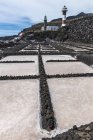 Panelas de sal em Salinas de Fuencaliente, La Palma, Ilhas Canárias . — Fotografia de Stock