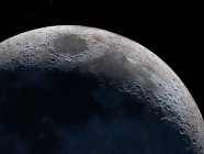 Vue satellite de la Lune — Photo de stock