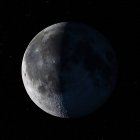 Vue satellite de la Lune — Photo de stock