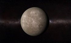 Vista orbitale della superficie di mercurio — Foto stock