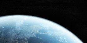 Tierra vista desde el espacio - foto de stock