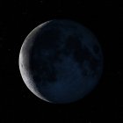 Вид Луны со спутника — стоковое фото