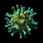Complejo poliovirus-receptor - foto de stock