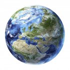 Спутниковый обзор Европы — стоковое фото