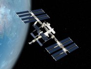 Міжнародна космічна станція — стокове фото