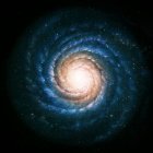Artwork of a spiral galaxy — Stock Photo