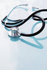Close-up view of stethoscope on white background. — Stock Photo