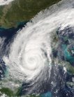 Image satellite de l'ouragan Wilma au-dessus de la Floride, États-Unis . — Photo de stock