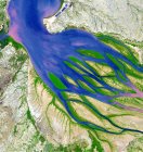 Bombetoka затока біля острова Мадагаскар, супутникове зображення. — стокове фото