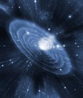 Supernova explosion visualization — Stock Photo