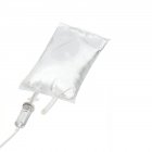 Plastic drip bag on white background. — Stock Photo