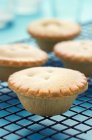 Close-up of mince pies on kitchen surface. — Stock Photo