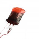 Кровь в пластиковом пакете — стоковое фото