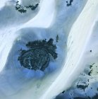 Roccia desertica libica affioramento, immagine satellitare
. — Foto stock