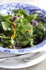 Close-up view of herbs salad. — Stock Photo