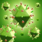Partículas del virus VIH - foto de stock