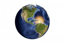La Tierra vista desde el espacio - foto de stock