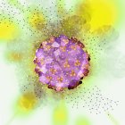 Hiv-Virus, Abbildung — Stockfoto