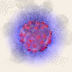 Virus del VIH, ilustración - foto de stock