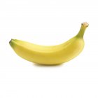 Крупним планом вид на банан на білому тлі . — стокове фото