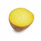 Half of golden beetroot on white background. — Stock Photo