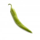 Green chili pepper on white background. — Stock Photo