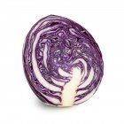 Half of red cabbage on white background. — Stock Photo