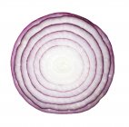 Red onion slice on white background. — Stock Photo