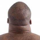 Primo piano del collo uomo sovrappeso, vista posteriore . — Foto stock