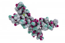 Молекулярна модель структури паращитоподібних гормонів . — стокове фото