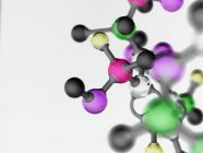 Molekularstruktur, die reine Forschung veranschaulicht. — Stockfoto