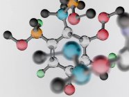 Molecular structure illustrating pure research. — Stock Photo