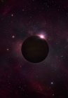 Digital illustration of black dwarf stellar remnant. — Stock Photo