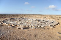 Uraltes spirituelles Labyrinth in Papendorp, Westkap, Südafrika. — Stockfoto