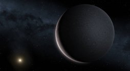Planète naine Cérès dans la ceinture d'astéroïdes, illustration . — Photo de stock