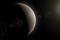 Карликовая планета Церера в поясе астероидов, иллюстрация . — стоковое фото