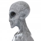 Ілюстрація іншопланетянина сірого гуманоїда на білому тлі, крупним планом . — стокове фото
