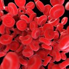 Ilustração do coágulo das células sanguíneas humanas . — Fotografia de Stock