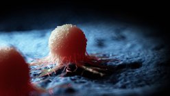 Цветной цифровой рисунок раковых клеток . — стоковое фото